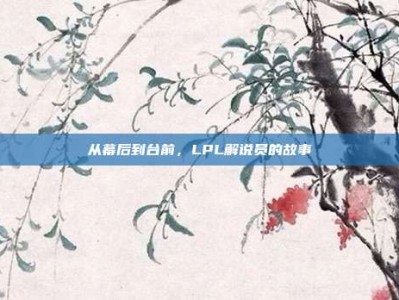 从幕后到台前，LPL解说员的故事