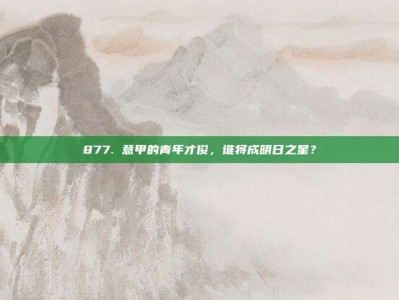 877. 意甲的青年才俊，谁将成明日之星？