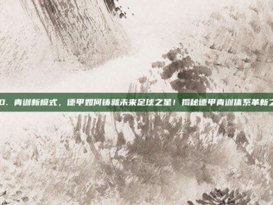 850. 青训新模式，德甲如何铸就未来足球之星！揭秘德甲青训体系革新之路！