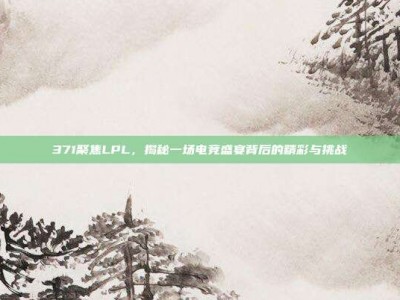 371聚焦LPL，揭秘一场电竞盛宴背后的精彩与挑战