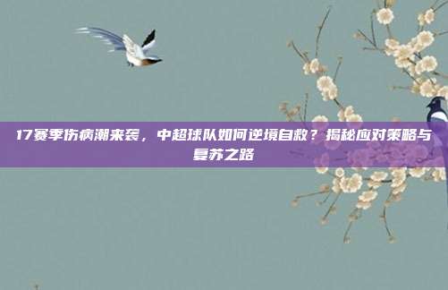 17赛季伤病潮来袭，中超球队如何逆境自救？揭秘应对策略与复苏之路